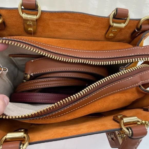 SOLD ‼️DO NOT BUY‼️ For shopfreyr. Coach Papaya Rogue 25 with Accessories - Picture 4 of 5